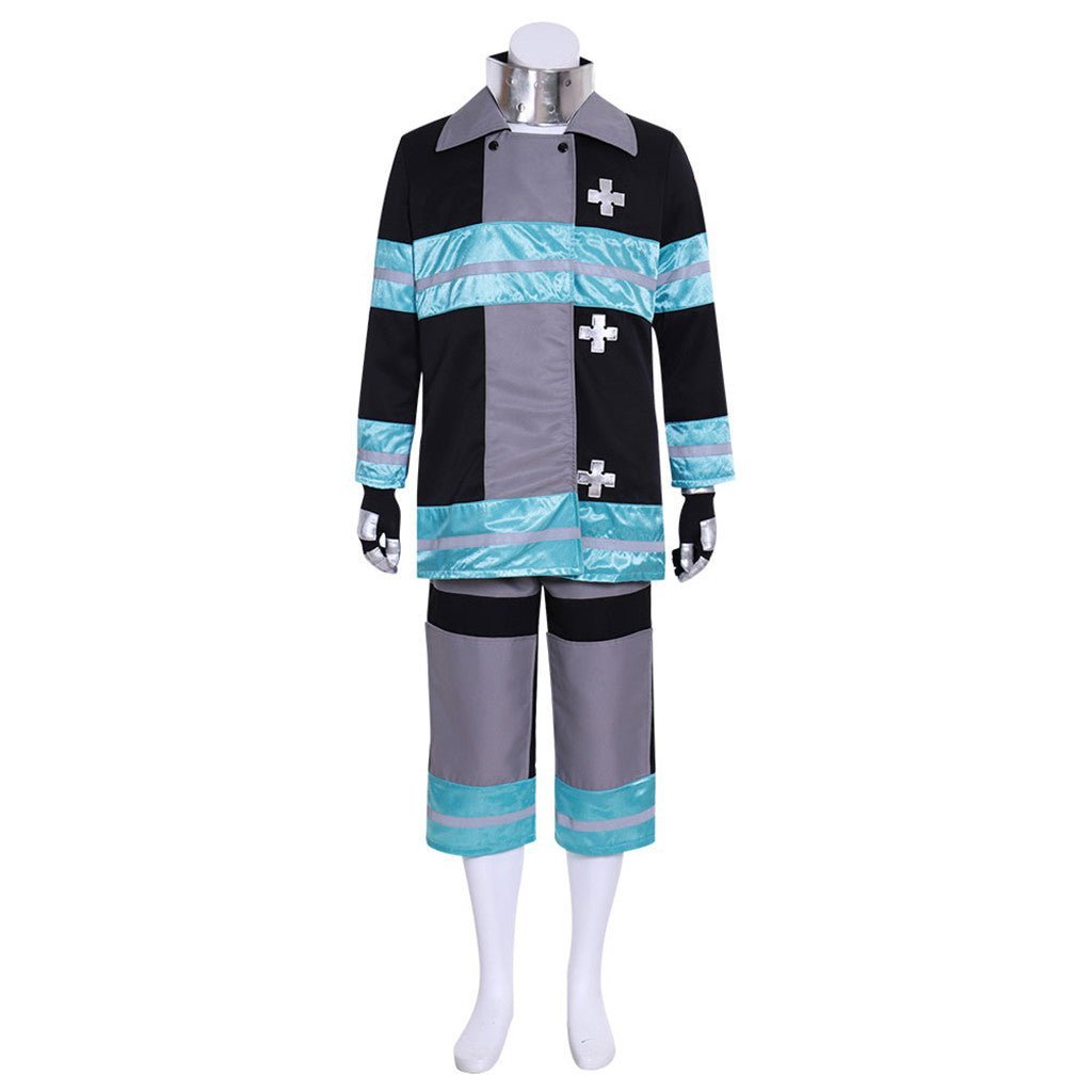 Fire Force Anime Enen no Shouboutai Men's Work Clothes Cosplay Costume-Astricos