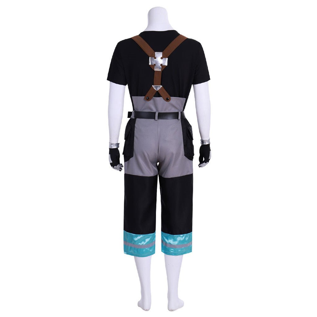Fire Force Anime Enen no Shouboutai Men's Work Clothes Cosplay Costume-Astricos