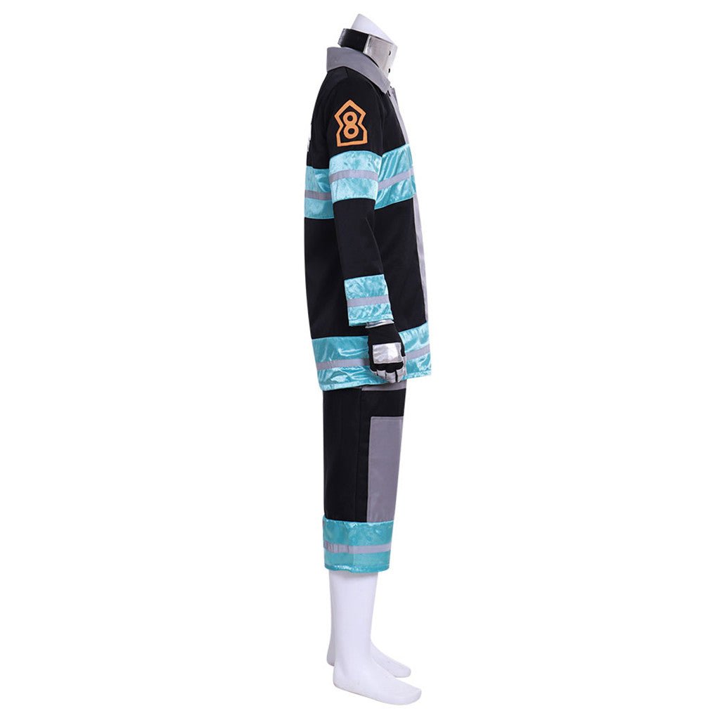 Fire Force Anime Enen no Shouboutai Men's Work Clothes Cosplay Costume-Astricos