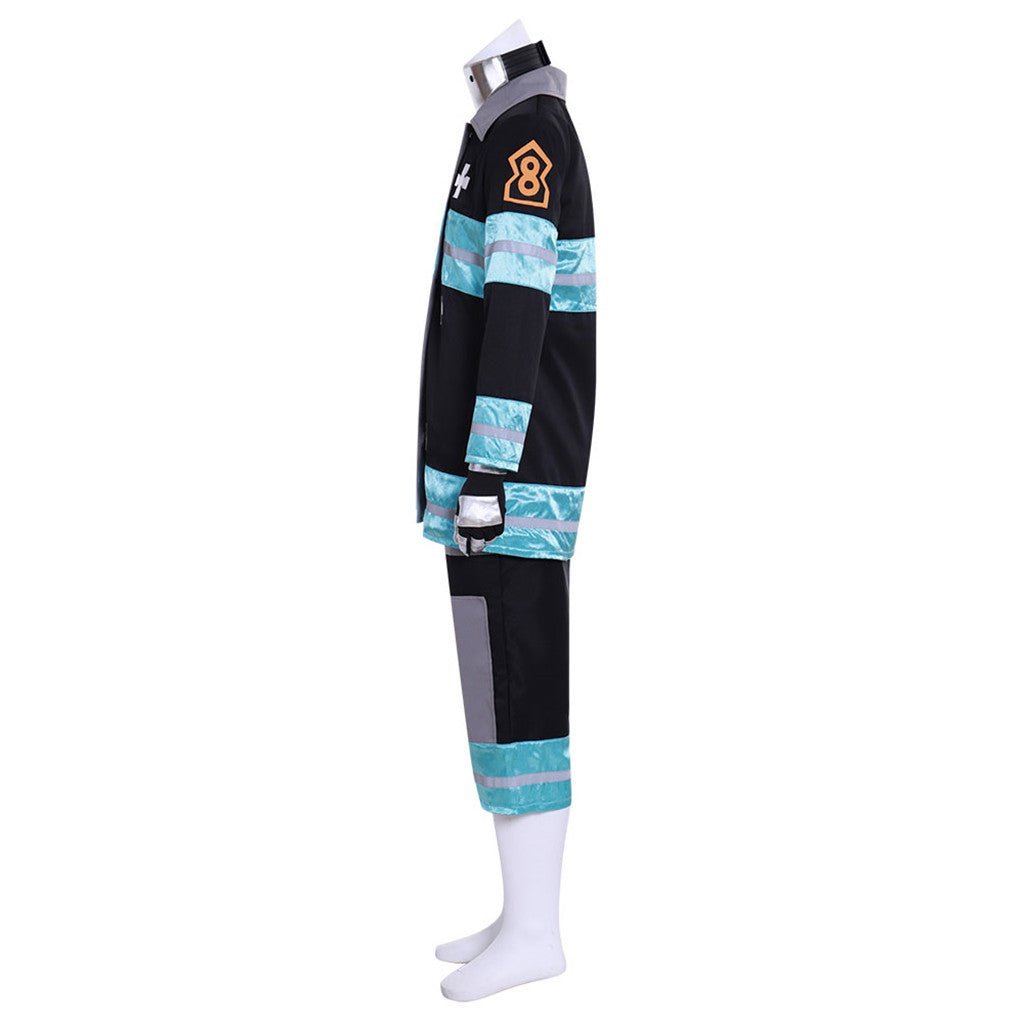 Fire Force Anime Enen no Shouboutai Men's Work Clothes Cosplay Costume-Astricos