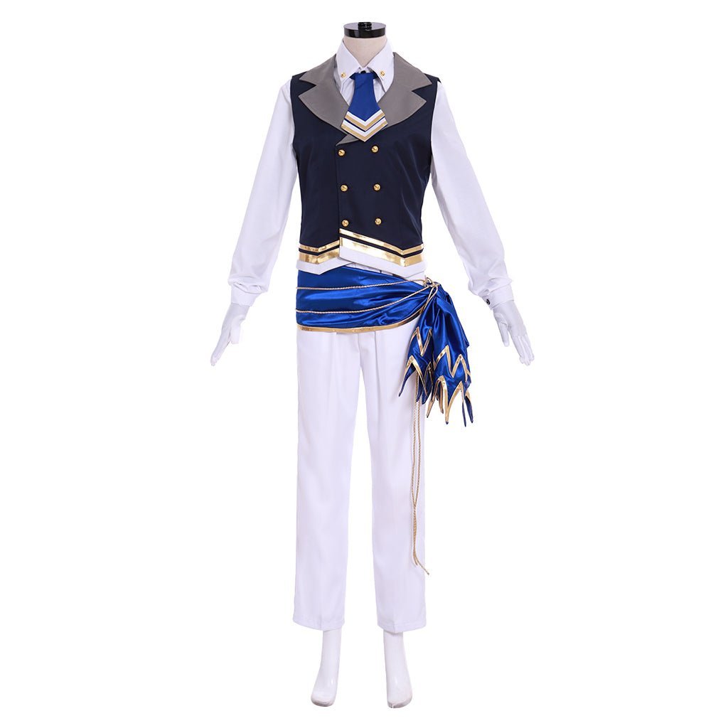 Ensemble Stars Holy Knight of the Golden Lion Leo Tsukinaga Bloomed Cosplay Costume - Authentic Design-Astricos