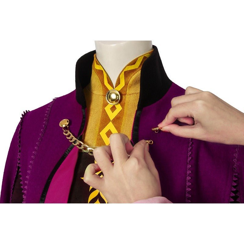 Epic Frozen II Anna Cosplay Costume - Embrace the Magic of Arendelle - Astricos