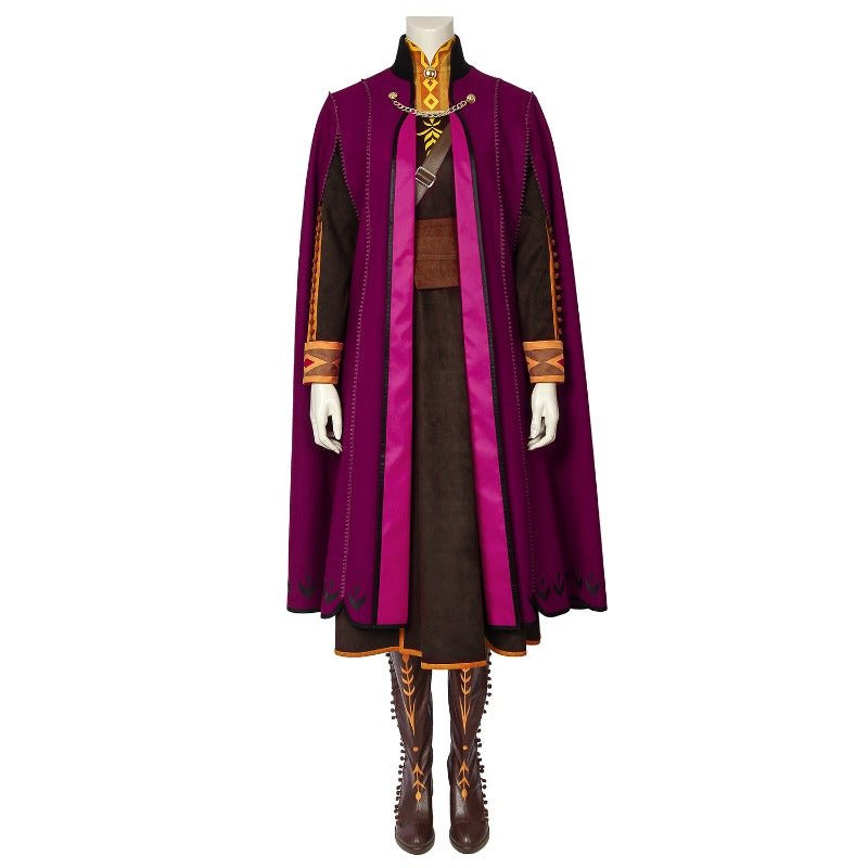 Epic Frozen II Anna Cosplay Costume - Embrace the Magic of Arendelle - Astricos