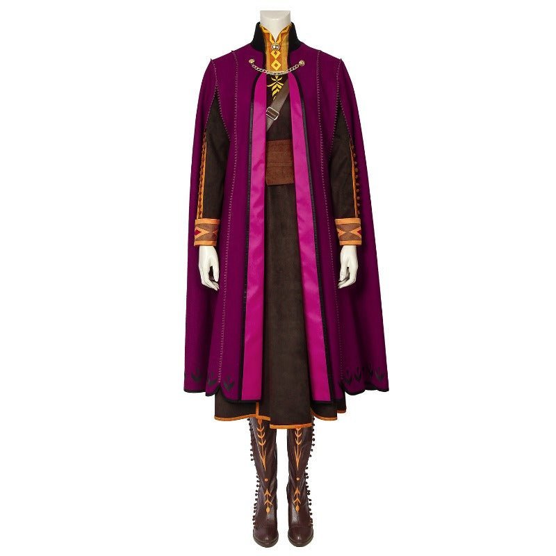 Epic Frozen II Anna Cosplay Costume - Embrace the Magic of Arendelle - Astricos