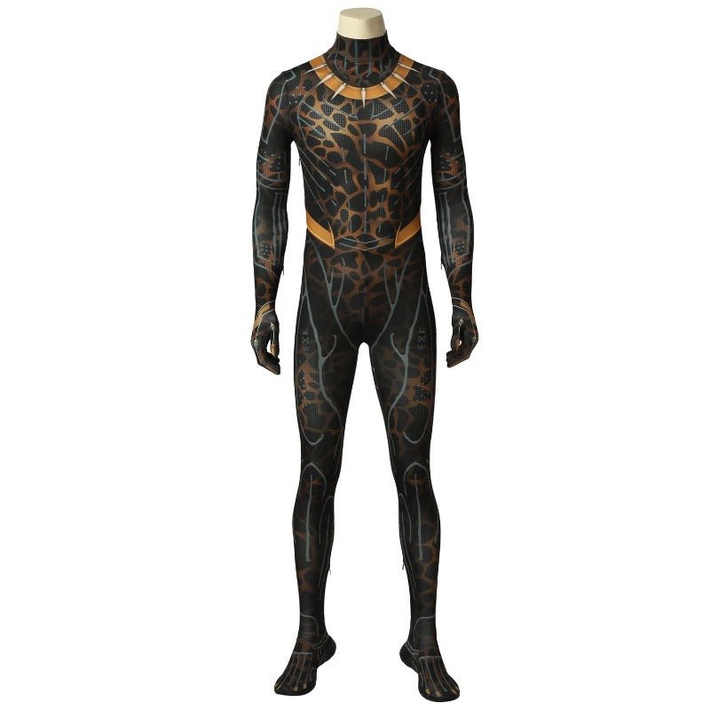 Erik Stevens Black Panther Cosplay Jumpsuit – Movie - Inspired Costume for Fans - Astricos