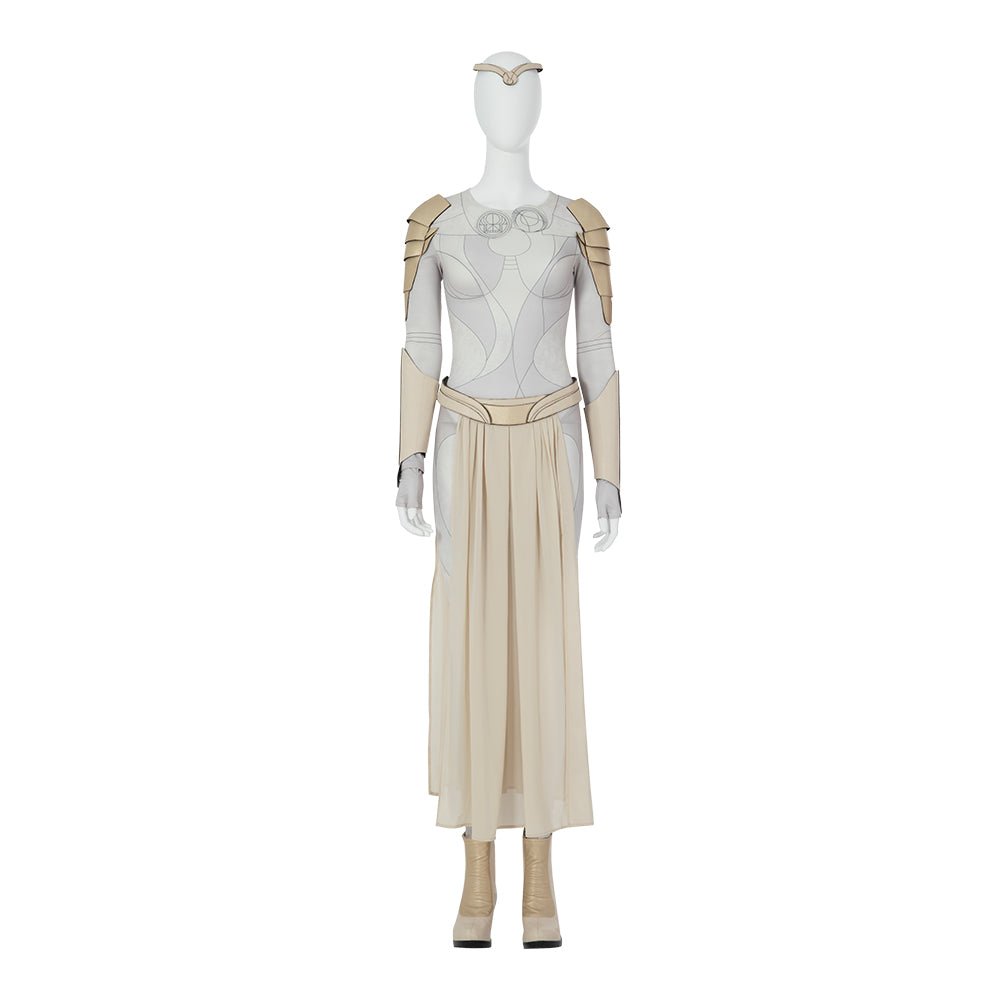 Eternals Thena Cosplay Costume for Women - Jumpsuit, Skirt, Halloween Uniform, Carnival Gown - Astricos