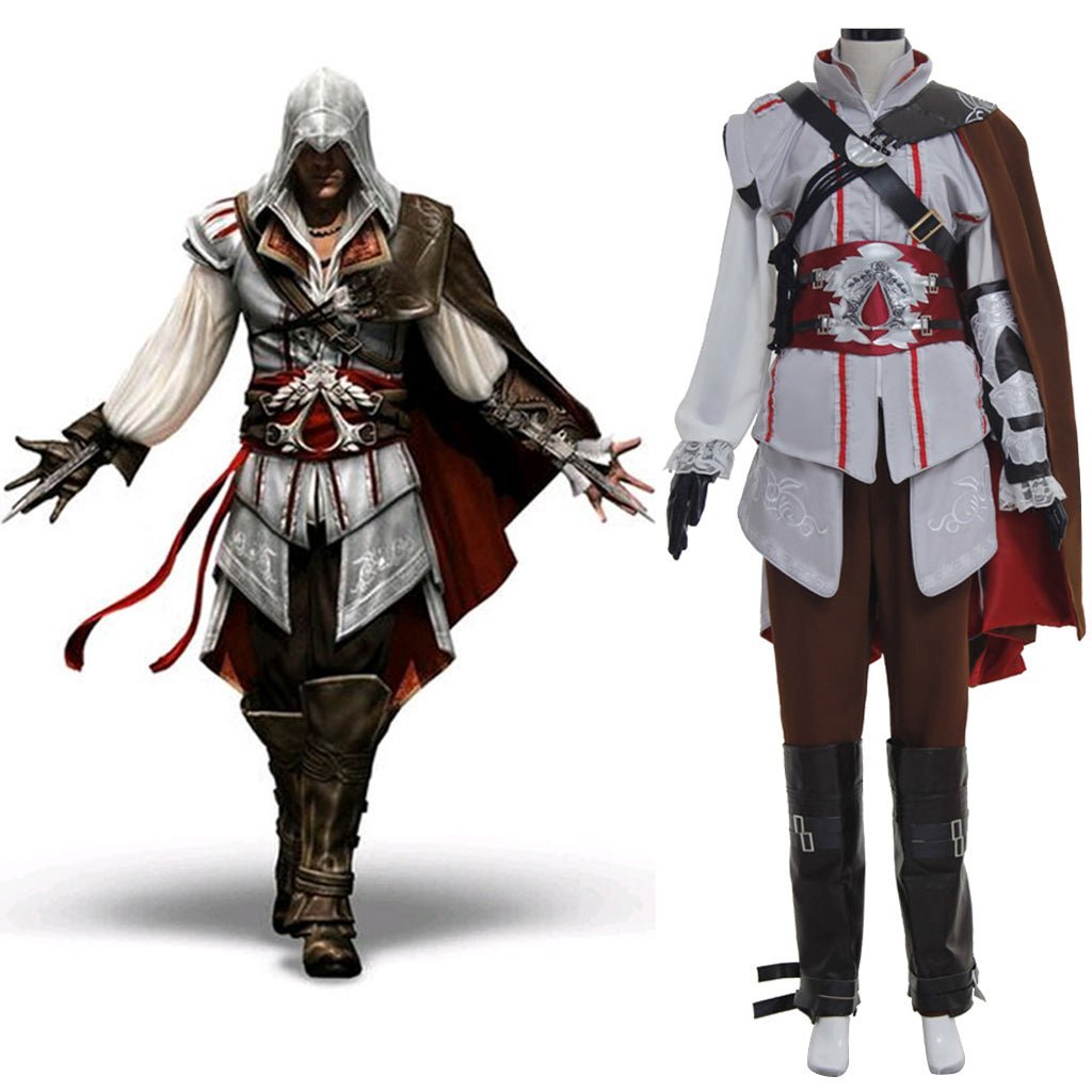 Ezio Auditore da Firenze Assassin's Creed Cosplay Costume | Premium Renaissance Robes & Black Cape-Astricos