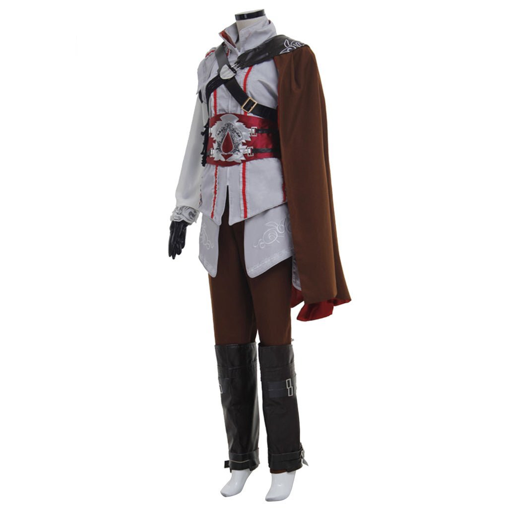 Ezio Auditore da Firenze Assassin's Creed Cosplay Costume | Premium Renaissance Robes & Black Cape-Astricos
