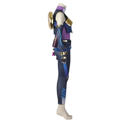 Valorant Neon Cosplay Costume – Blue Combat Uniform for Women | Full Set for Halloween & Party | Astricos-Astricos