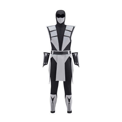 Premium Mortal Kombat Smoke Grey Cosplay Costume - Authentic Outfit-Astricos