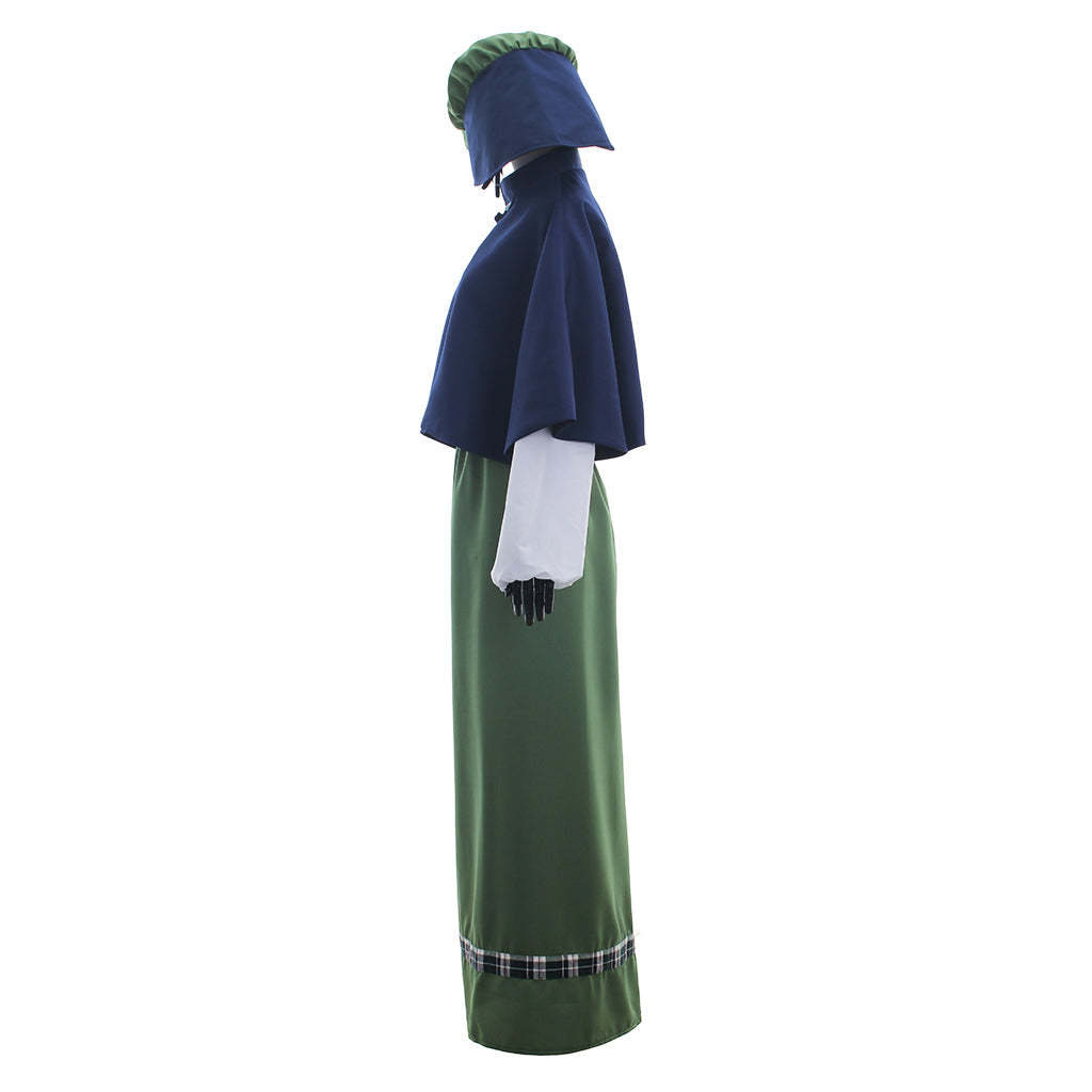 Vintage Victorian Medieval Carol Singer Dress for Halloween & Cosplay-Astricos