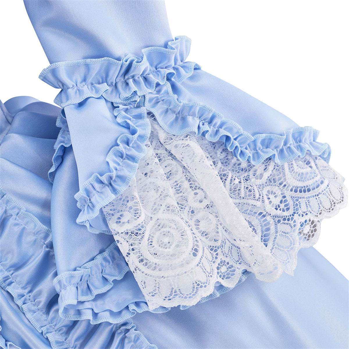 Elegant Rococo Light Blue Dress – Premium Cosplay Costume for Enthusiasts-Astricos