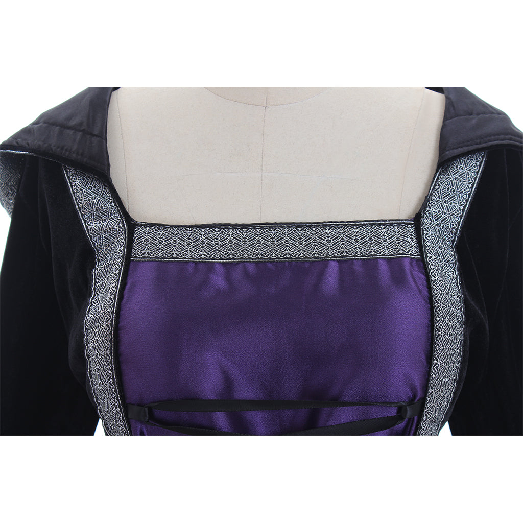 Medieval Retro Dress - Victorian Tudor Spanish Noble Cosplay Costume for Halloween & Carnival-Astricos