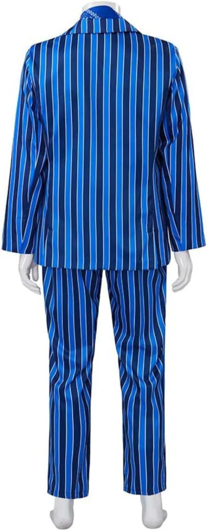 Men Austin Blue Spy Movie Cosplay Costume - 60s Vintage Espionage Outfit-Astricos
