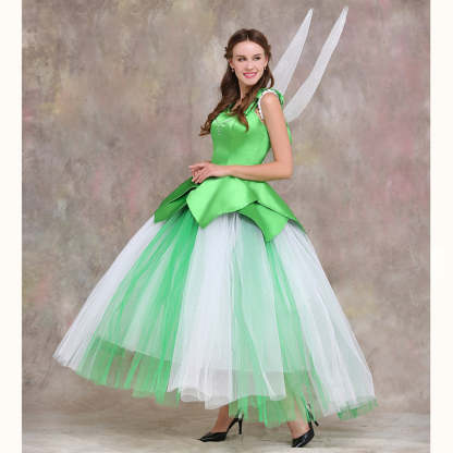 Disney Tinker Bell Fairy Cosplay Costume | Halloween & Party Outfit-Astricos