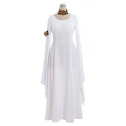 Medieval White Robe Dress for Renaissance, Regency & Tudor Themed Events | Astricos-Astricos