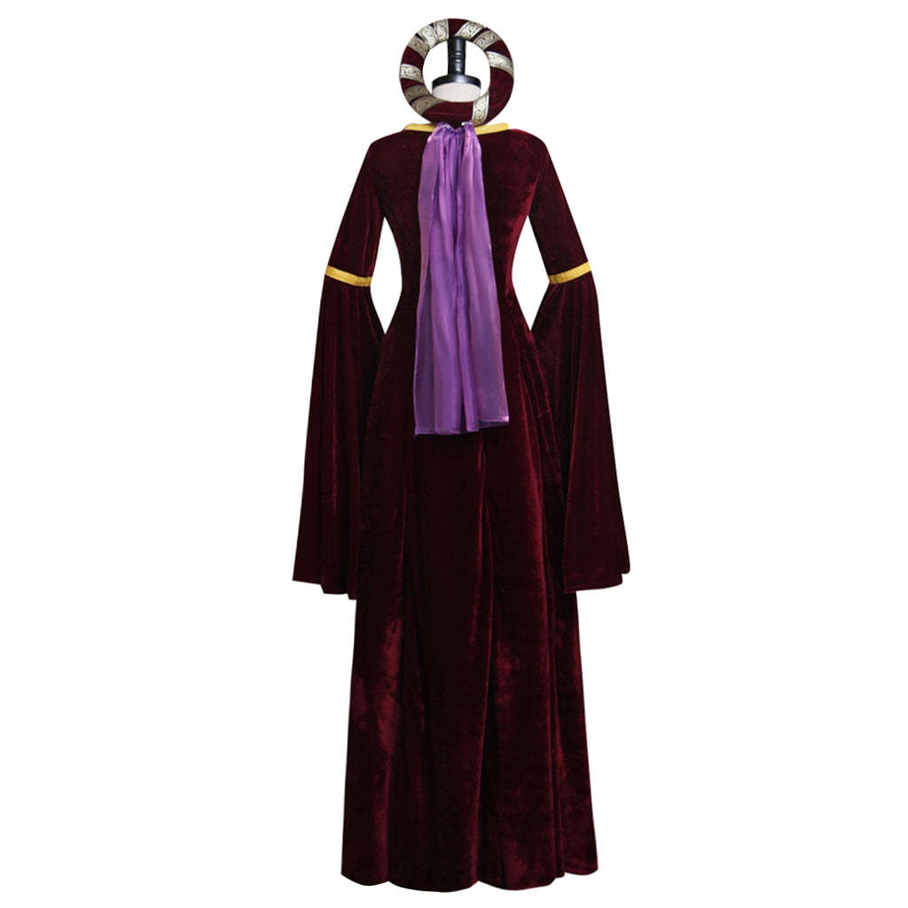 Medieval Vintage Dark Red Turing Renaissance Dress - Premium Cosplay Costume for Halloween & Carnival-Astricos