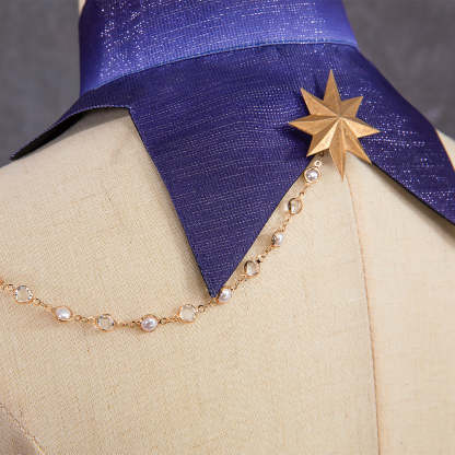 Robin Honkai Star Rail Cosplay Costume Set with Wig, Hairpins, Earrings, and Gloves-Astricos