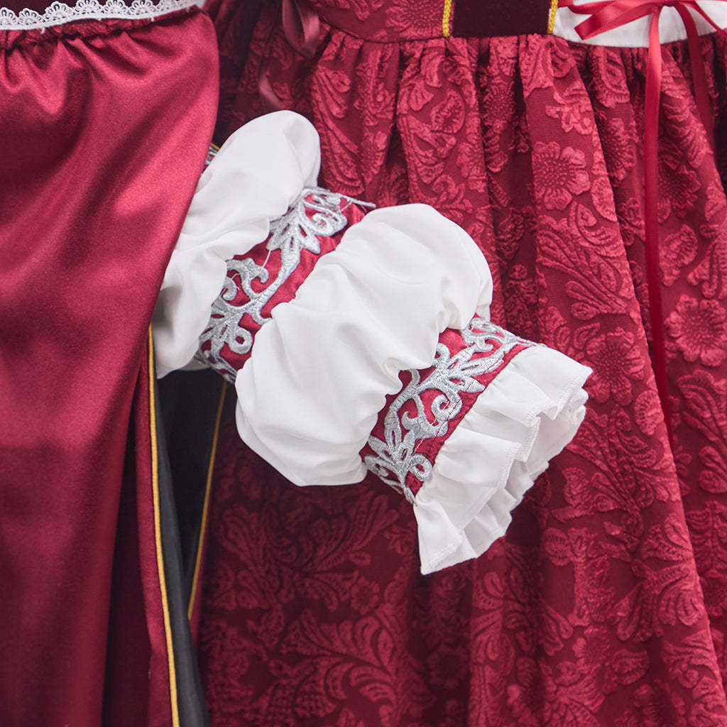 Tudor Dynasty Rose Pink Dress Cosplay Costume - Authentic Historical Outfit-Astricos