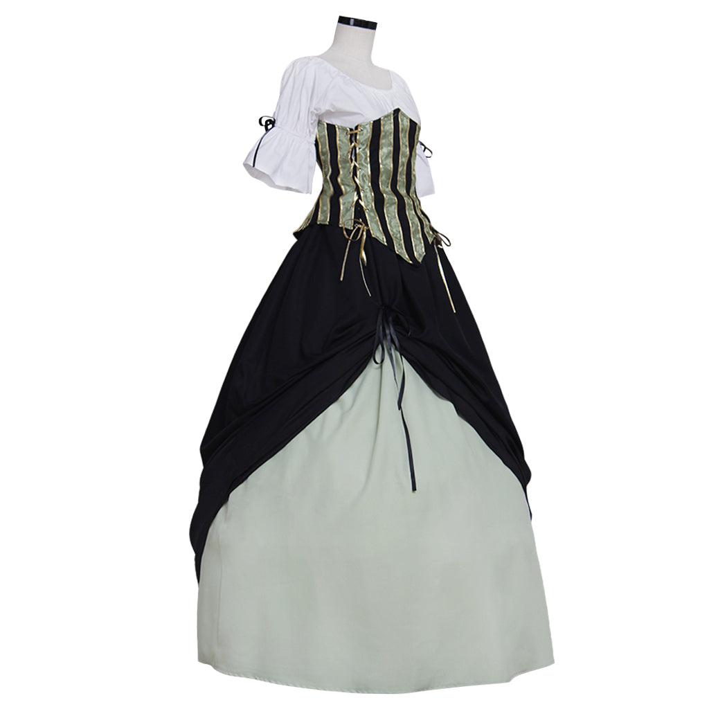 Vintage Europe Medieval Victorian Renaissance Dress for Women - Elegant Cosplay Costume-Astricos
