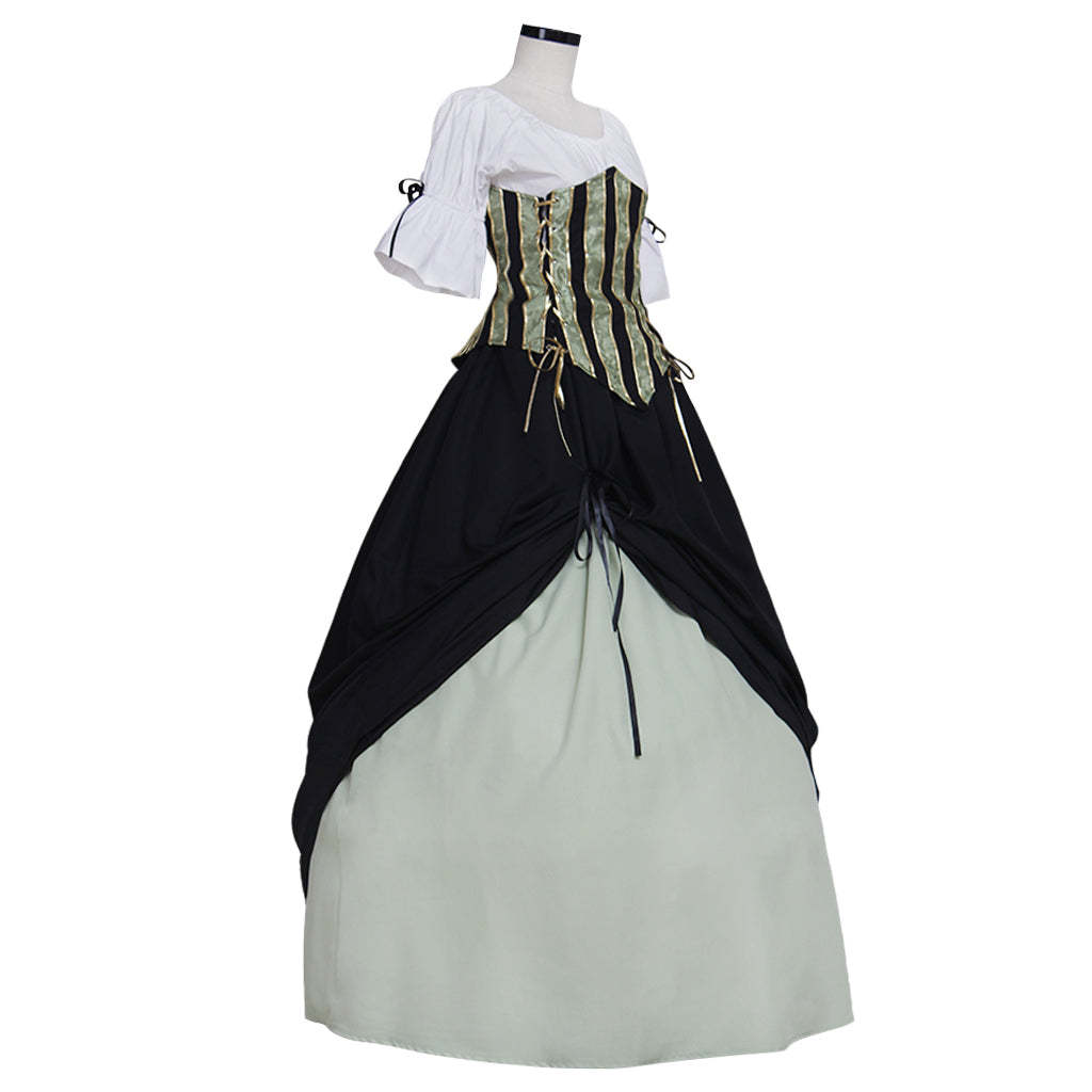 Vintage Europe Medieval Victorian Renaissance Dress for Women - Elegant Cosplay Costume-Astricos