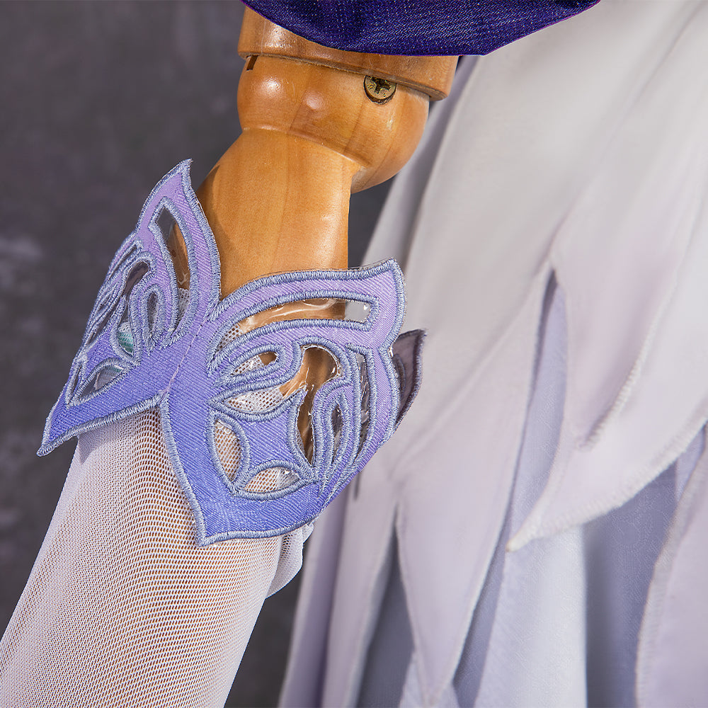 Robin Honkai Star Rail Cosplay Costume Set with Wig, Hairpins, Earrings, and Gloves-Astricos