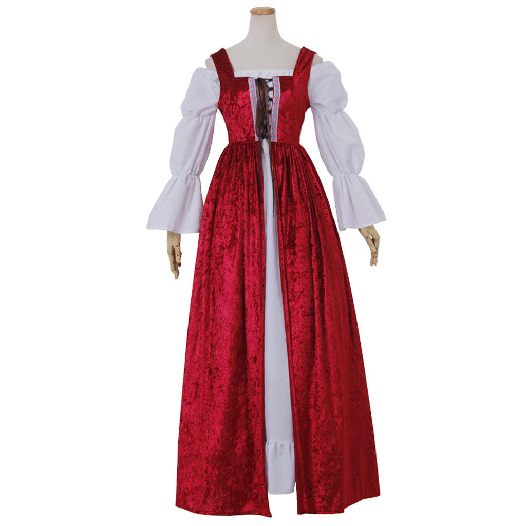 Vintage Medieval Halloween Cosplay Costume - Gothic Marie Antoinette Dress for Witch & Vampire Themes-Astricos
