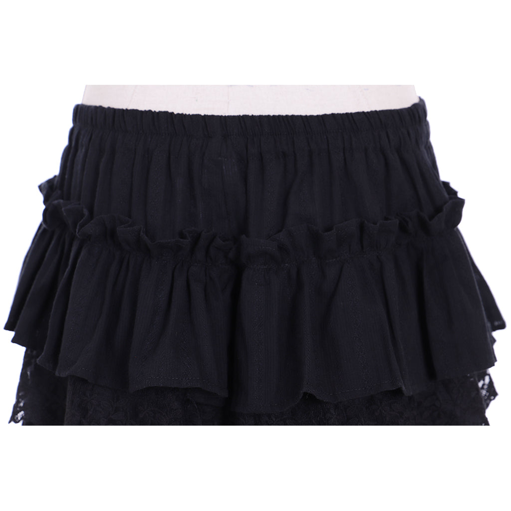 Elegant Women's Pantaloons with Short Ruffles & Lace Trim | Astricos Cosplay Costumes-Astricos