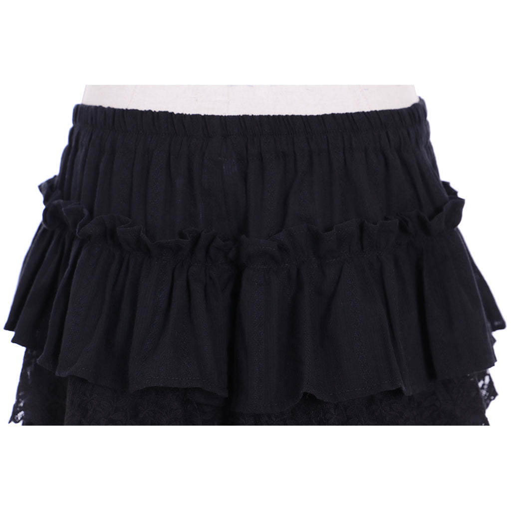 Elegant Women's Pantaloons with Short Ruffles & Lace Trim | Astricos Cosplay Costumes-Astricos