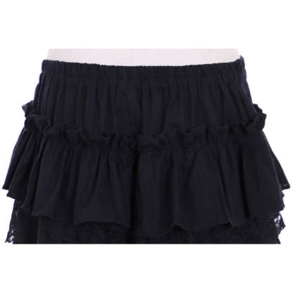 Elegant Women's Pantaloons with Short Ruffles & Lace Trim | Astricos Cosplay Costumes-Astricos