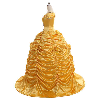 Beauty and the Beast Belle Cosplay Costume | Princess Dress for Halloween & Cosplay-Astricos
