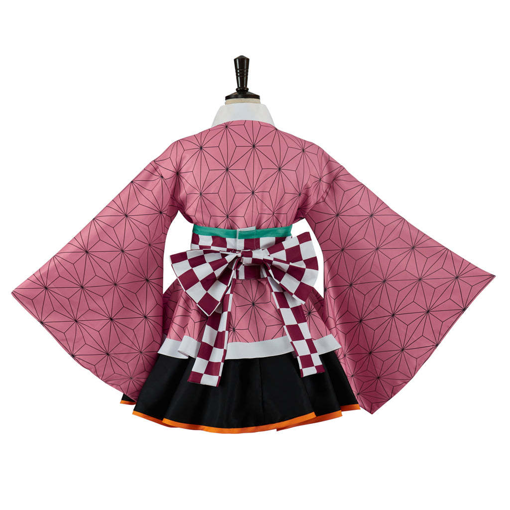 Authentic Demon Slayer Nezuko Kimono Cosplay Costume – Premium Anime Outfit-Astricos