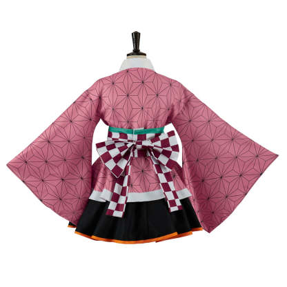 Authentic Demon Slayer Nezuko Kimono Cosplay Costume – Premium Anime Outfit-Astricos