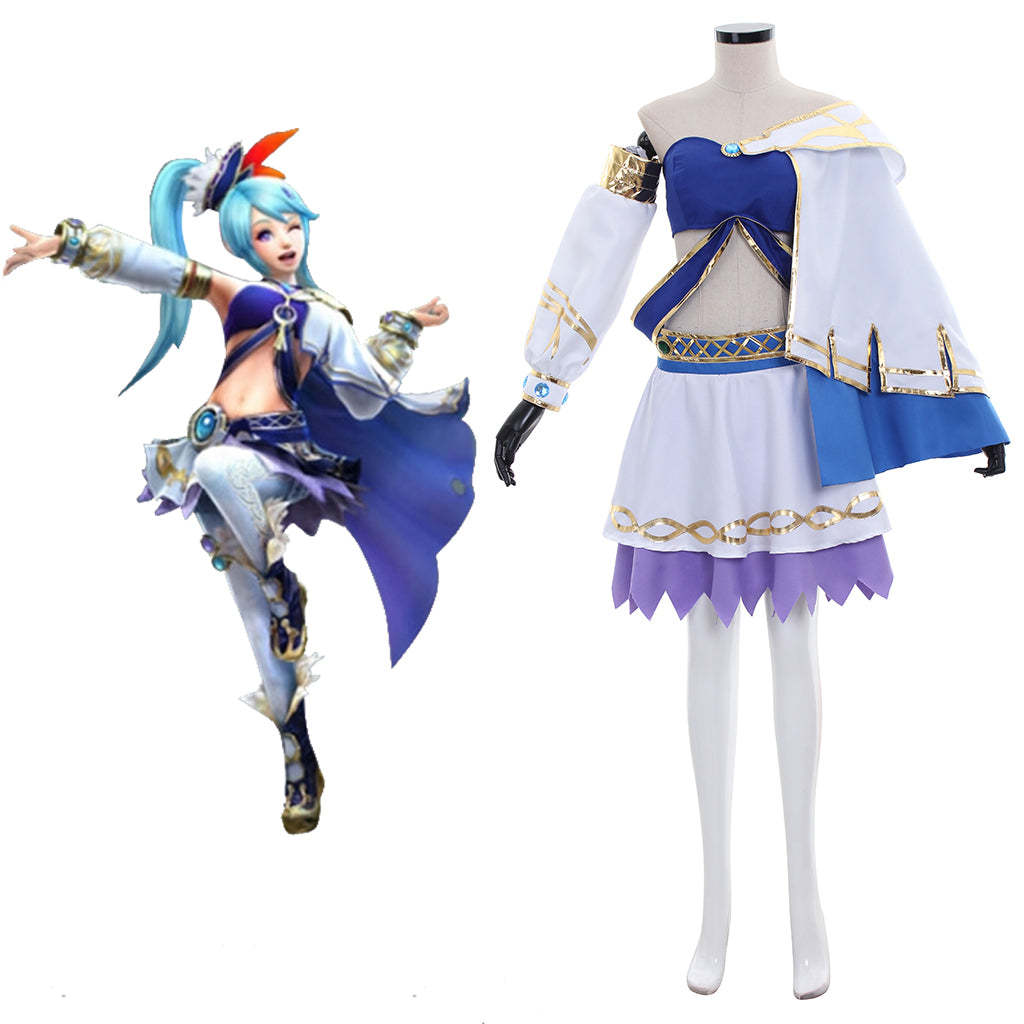 Lana White Sorceress Costume - Enchanting Sorceress of the Woods Cosplay Outfit-Astricos