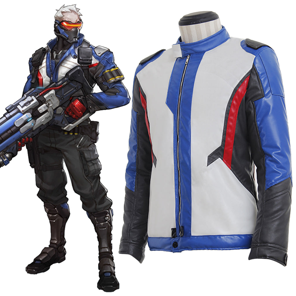 OW Soldier 76 Cosplay Jacket – Premium Overwatch Game Costume for Fans & Cosplayers-Astricos