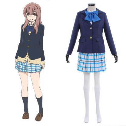 Shouko Nishimiya A Silent Voice Cosplay Costume - Authentic Anime School Uniform-Astricos