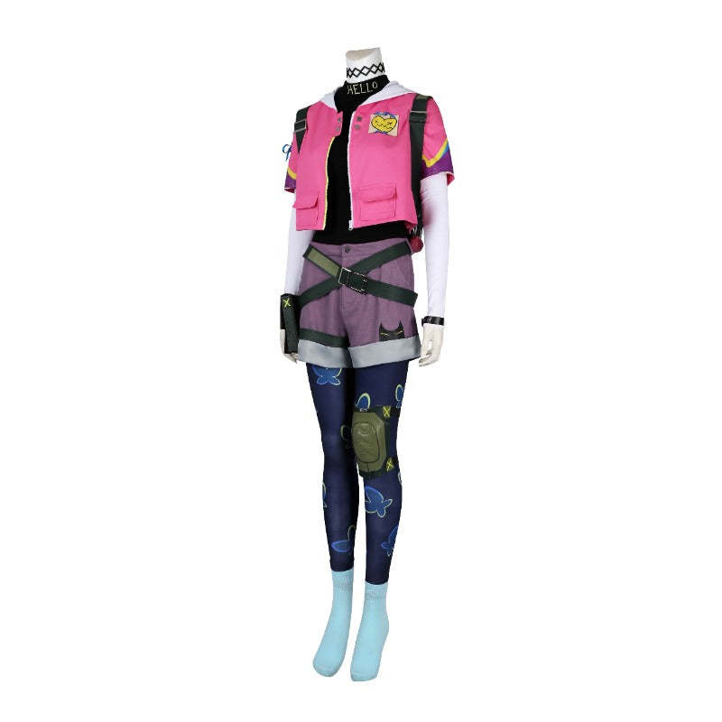 Valorant Clove Cosplay Costume - Pink Coat, Shirt, Pants for Women | Astricos-Astricos