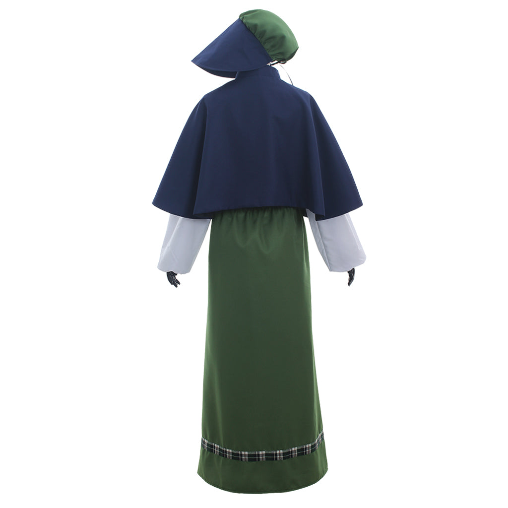 Vintage Victorian Medieval Carol Singer Dress for Halloween & Cosplay-Astricos