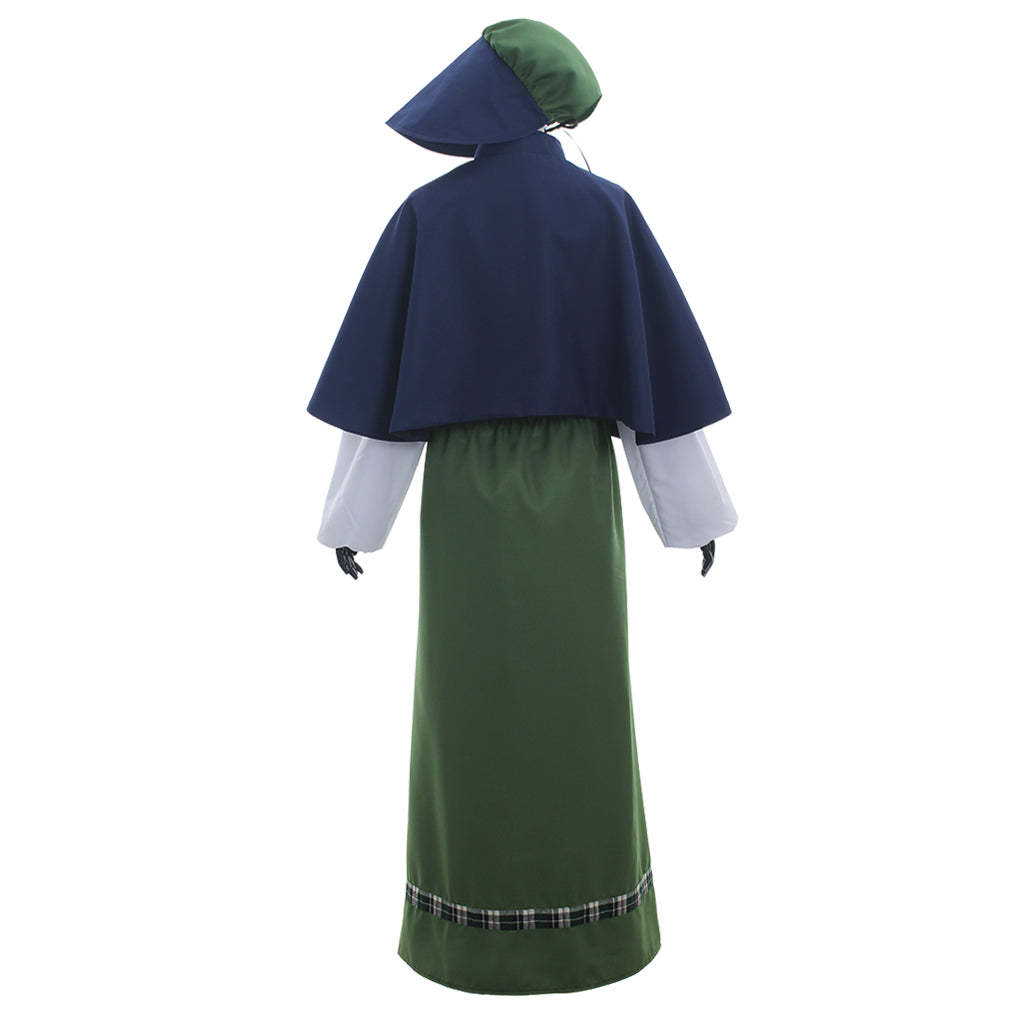 Vintage Victorian Medieval Carol Singer Dress for Halloween & Cosplay-Astricos