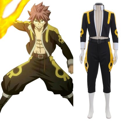Fairy Tail Tartaros Arc Etherious Natsu Dragneel Cosplay Costume - Astricos-Astricos