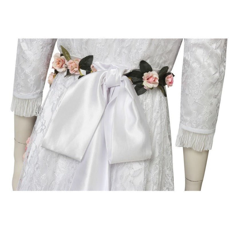 Faith Seed Cosplay Dress - Inside Eden's Gate Floral White Costume for Women - Astricos
