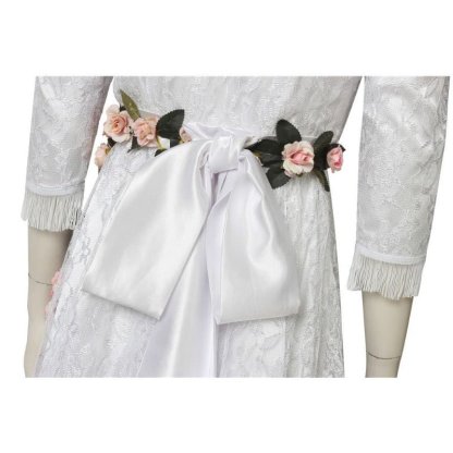 Faith Seed Cosplay Dress - Inside Eden's Gate Floral White Costume for Women - Astricos