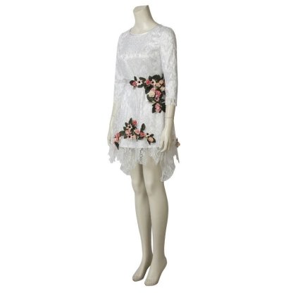 Faith Seed Cosplay Dress - Inside Eden's Gate Floral White Costume for Women - Astricos