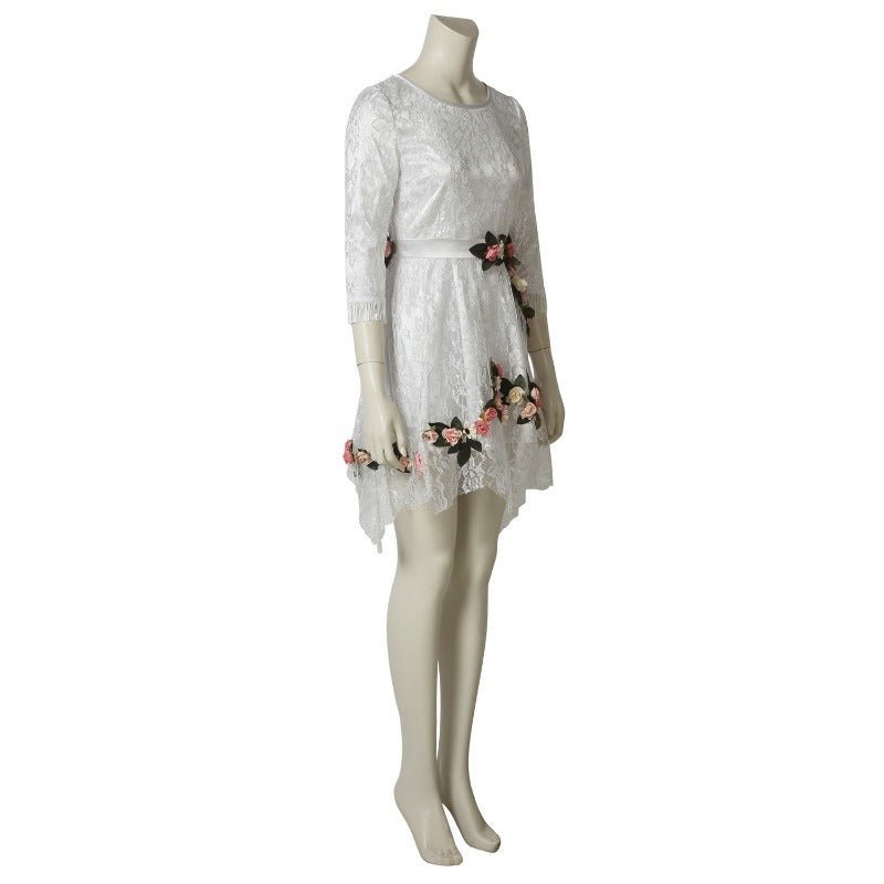 Faith Seed Cosplay Dress - Inside Eden's Gate Floral White Costume for Women - Astricos