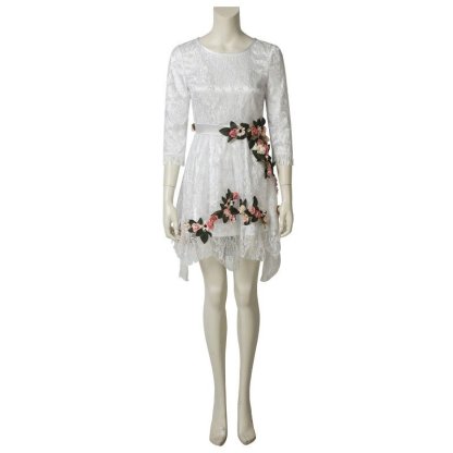 Faith Seed Cosplay Dress - Inside Eden's Gate Floral White Costume for Women - Astricos