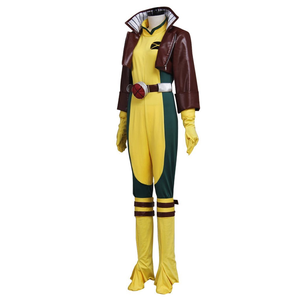 Fantasia X 97 Super Villain Cosplay Rogue Costume Coat & Jumpsuit for Women - Halloween & Carnival Party-Astricos