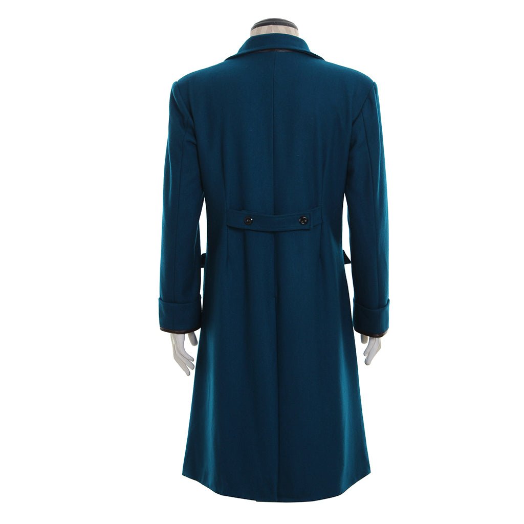 Fantastic Beasts Newt Scamander Blue Coat – Authentic Vintage Wizarding World Cosplay Costume-Astricos