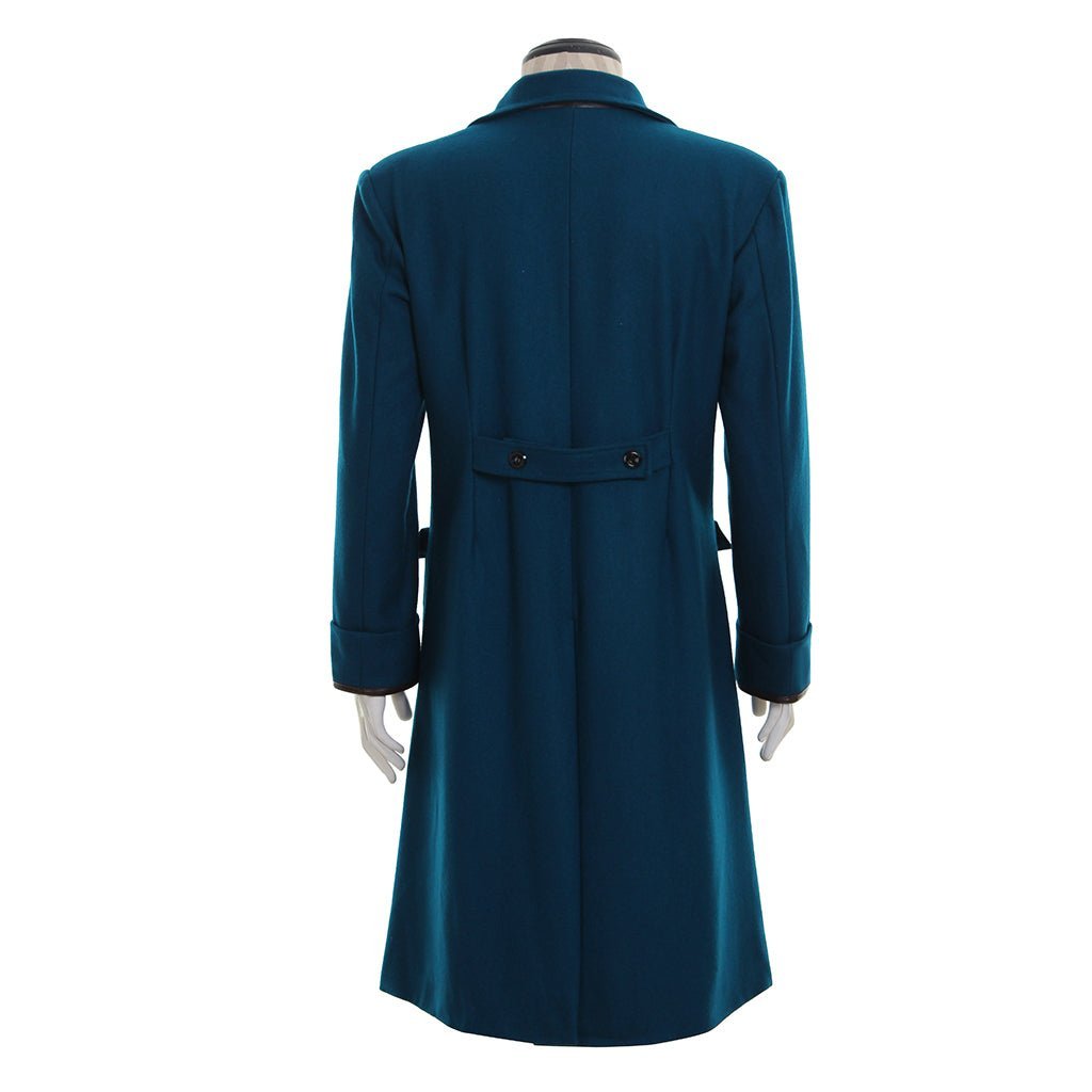 Fantastic Beasts Newt Scamander Blue Coat – Authentic Vintage Wizarding World Cosplay Costume-Astricos