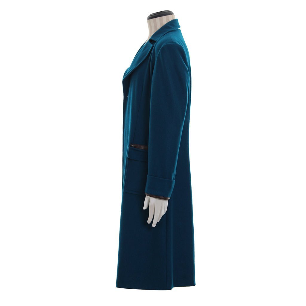 Fantastic Beasts Newt Scamander Blue Coat – Authentic Vintage Wizarding World Cosplay Costume-Astricos