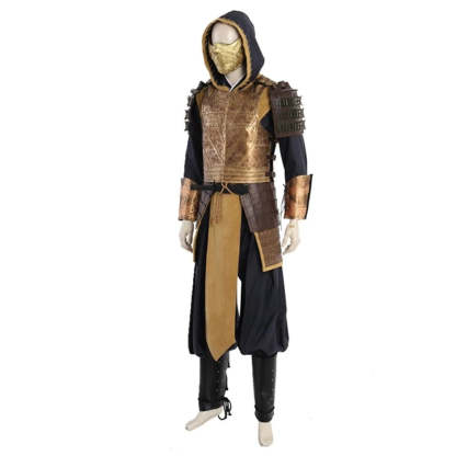 Mortal Kombat Scorpion Hanzo Hasashi Cosplay Costume - Premium Battle Suit for Halloween & Cosplay Events-Astricos